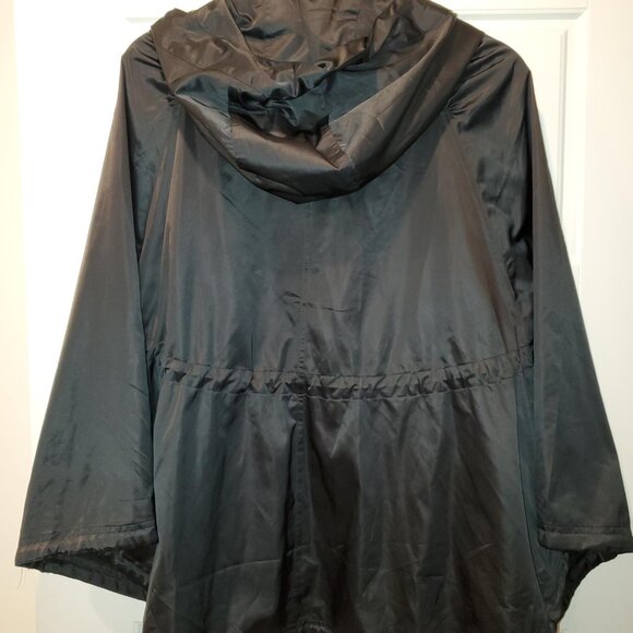 LULULEMON Women Black Hooded Cape Zip Button Size M/L - Picture 3 of 7